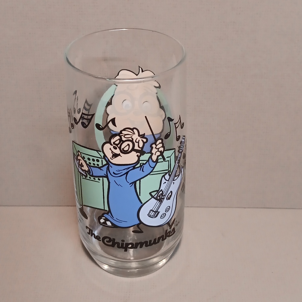 1985 Alvin & The Chipmunks Simon Glass  Collector Glass